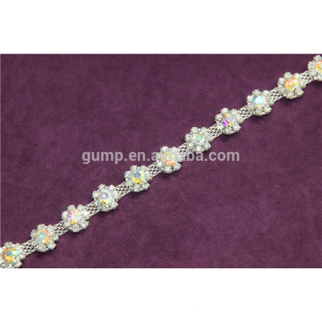 Cadeia de copos rhinestone trim cadeia do ombro